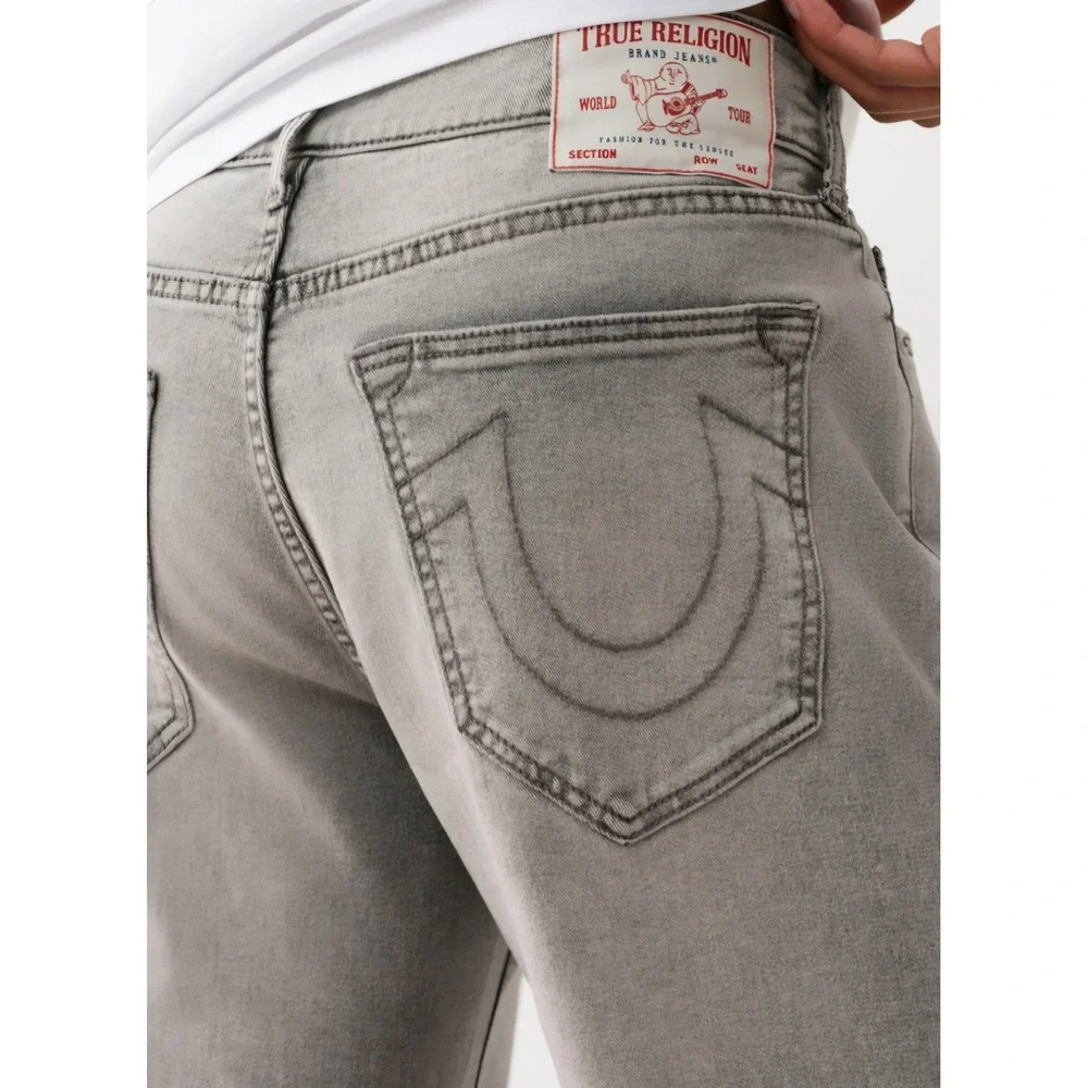 True Religion Geno Sn Slim Style 700387 Gray Silvery‎ Wash Size W38x32L